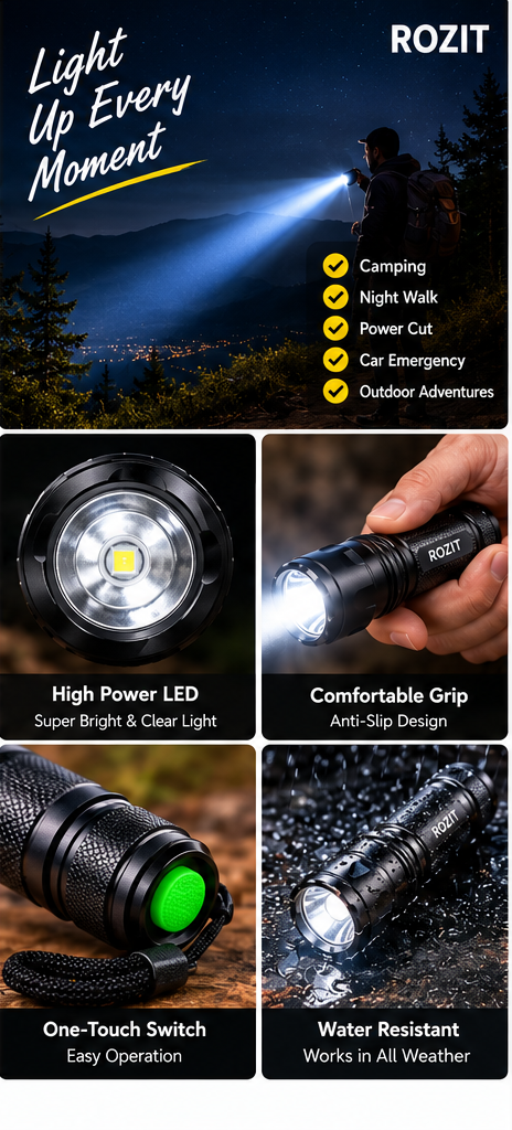 LED Torch Flashlight