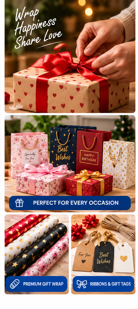 Gift Wrap and Bags Set