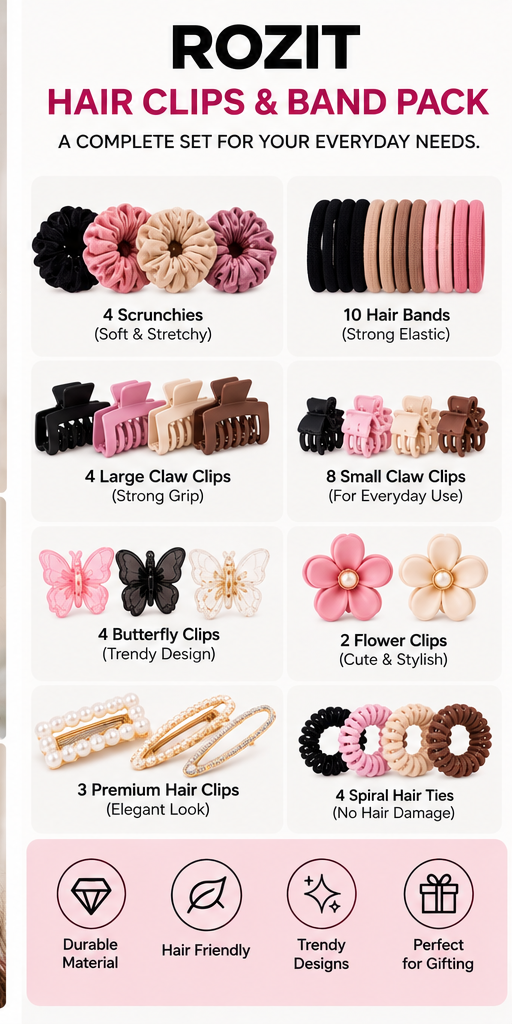 Hair Clips and Bands Pack
