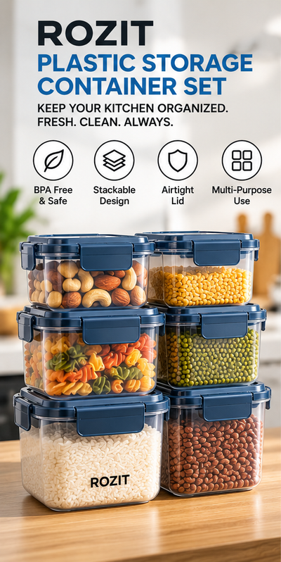 Plastic Storage Container Set