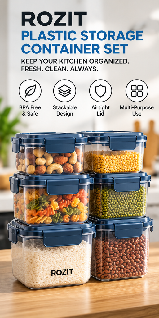 Plastic Storage Container Set